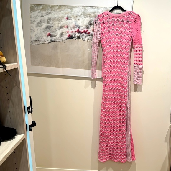 Loveshack Fancy Dress
Tam Open-back Pointelle And Crochet-knit Cotton - Picture 4 of 4